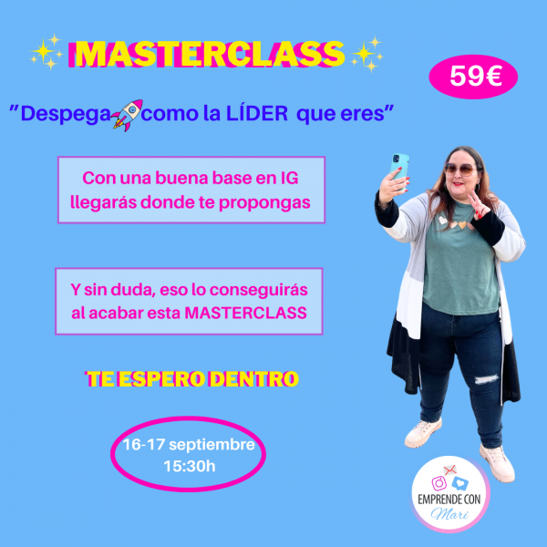 Masterclass: "Despega 🚀 como la líder que eres"