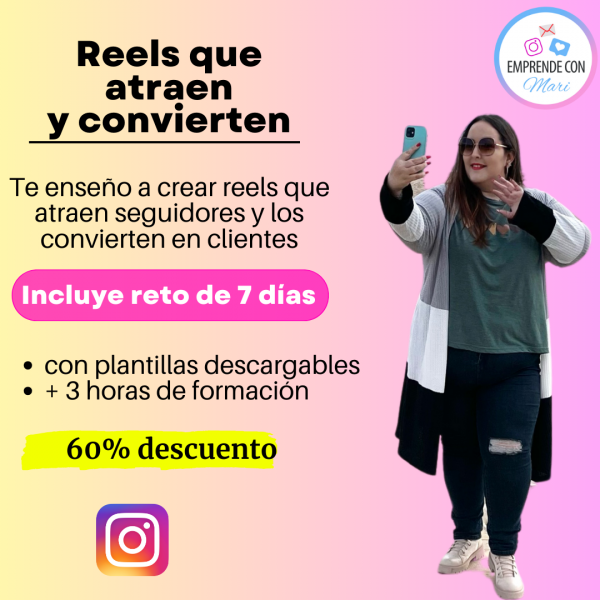 Reels que atraen y convierten: reto 7 días